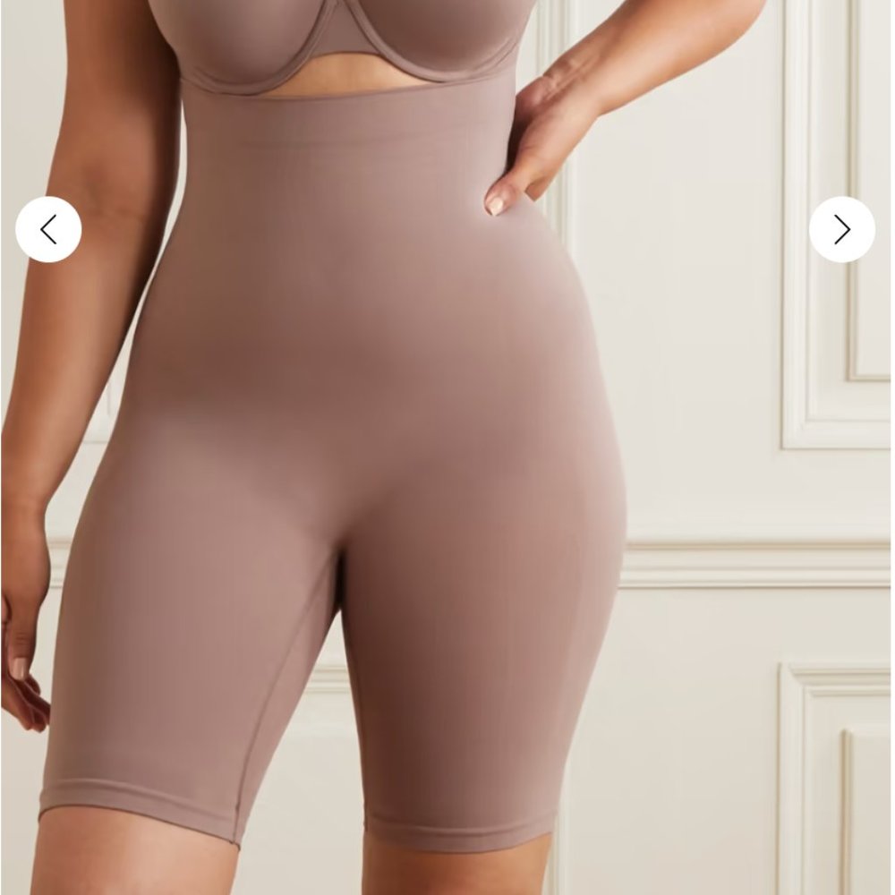 SKIMS Seamless Sculpt Sculpting Mid Thigh shorts - Umber Size 4X/5X NWOT
